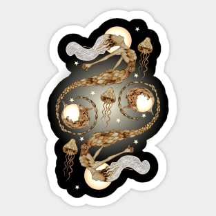 Mermaids and Moons Sticker